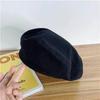 Women’s Hat Bowknot Plush Beret - Cute Painter Hat for Autumn and Winter