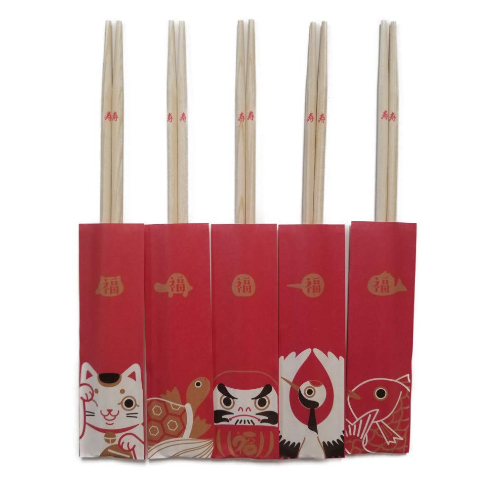 

Kikusui Domestic Japanese Made Hinoki Chopsticks Happiness
