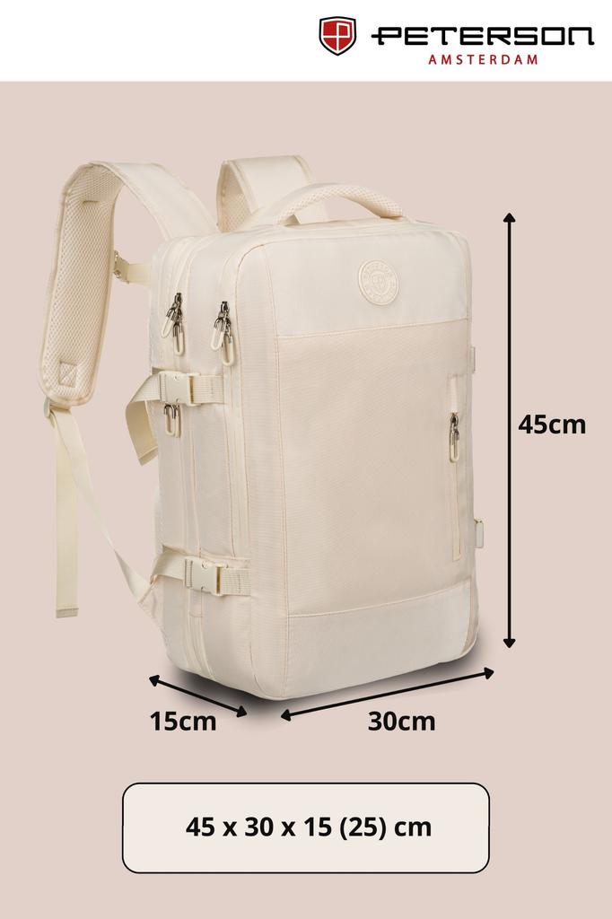 PTN 24421-6170 Ecru Travel Backpack