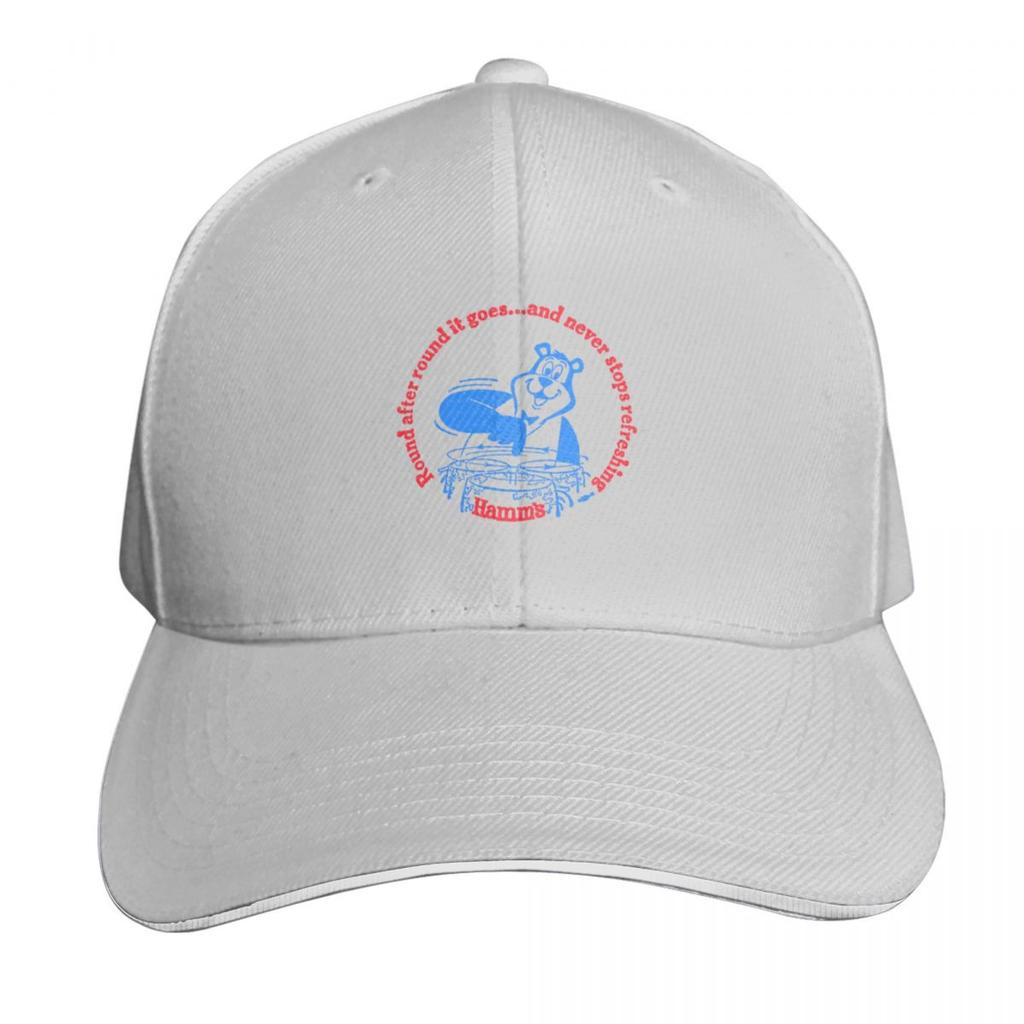 Hamms Beer  Vintage Beer Lover Gift Baseball Cap Big Size Hat Winter Hat Unisex Hat Sun Cap Golf Wear Unisex Womens