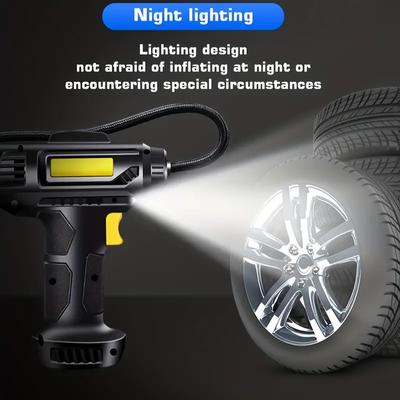 Car Mounted Inflation Pump, Wireless Car Air Pump, Electric Air Pump, Car Tire High-pressure High-power Inflation Pump