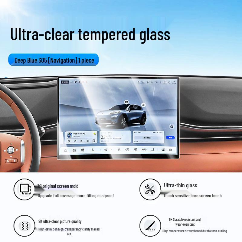Tempered Glass Screen Protector for 24-26 Changan Shenlan S05 Center Control Display