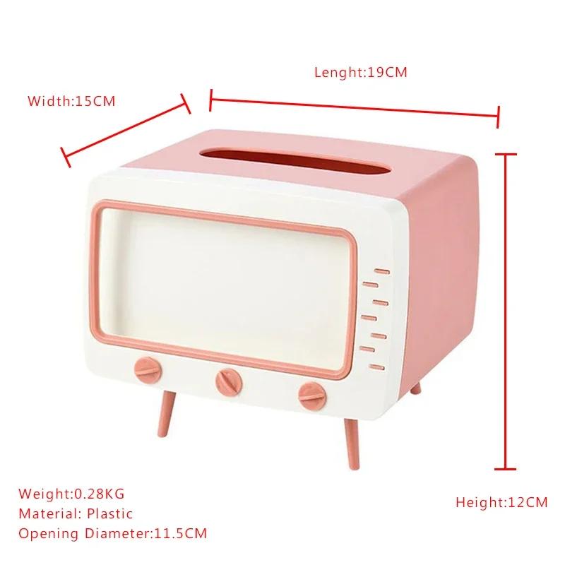 Kreativní organizér Ornament vlhčené ubrousky Dekorace Retro model rádia Stolní držák papíru Vintage zásobník Úložný prostor na ubrousky