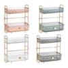 Étagère Organisateur de Maquillage Autoportante Grande Capacité 2 Niveaux pour Commode Bureau