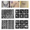 Semi Permanent Small Tattoo Stencil Airbrush Temporary Templates