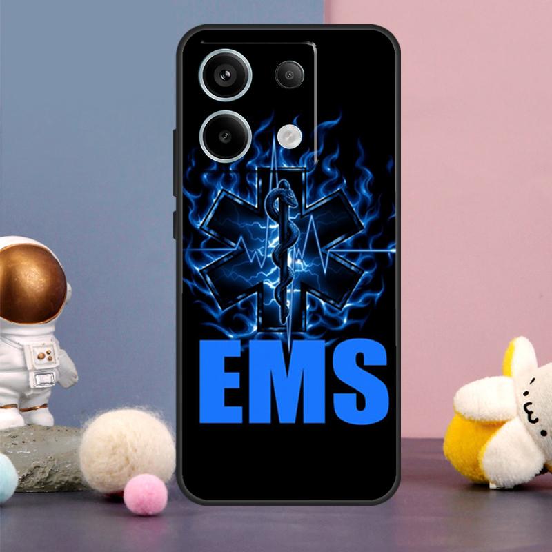 EMT EMS Medical Rescue Case For Xiaomi Redmi Note 13 9 10 11 12 14 15 Pro Plus Redmi 15 15C 14C 10C 12C 13C Cover