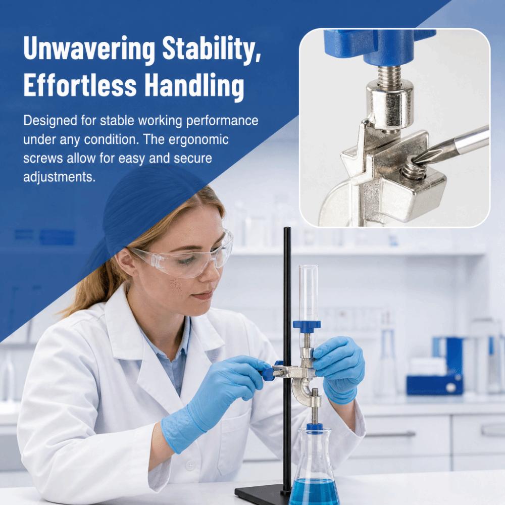 Zinc-iron Alloy Metal Grip Holder Cross Clamp Beaker Holder Lab Stand Clamp  For Lab Retort Stand