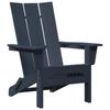 Foldable Adirondack Chair Navy Blue 80.5 X 74.5 X 92 Cm HDPE