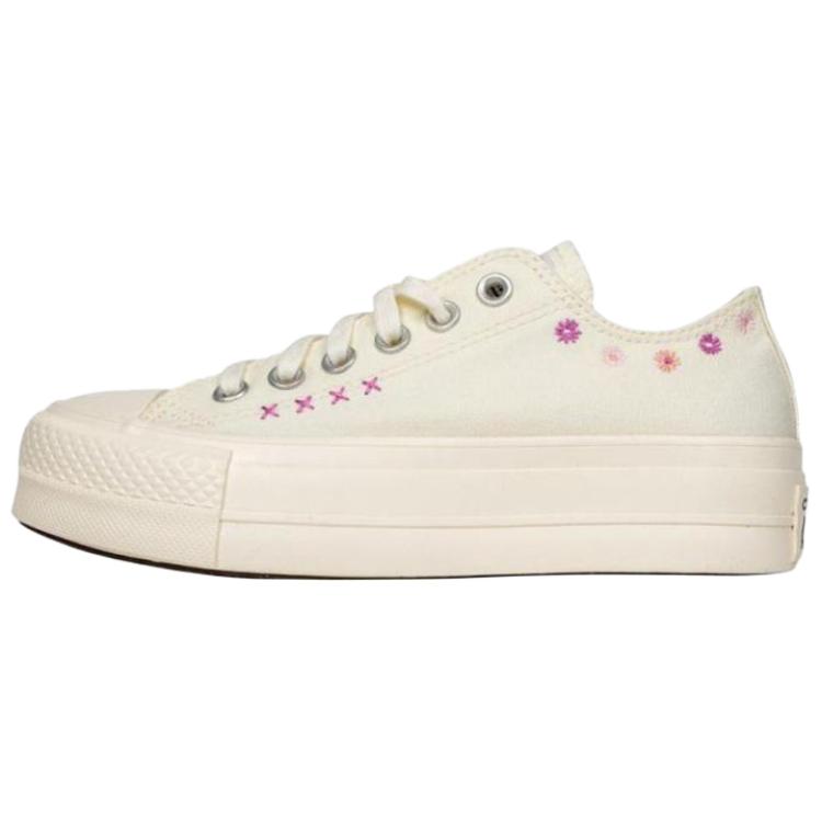 Converse Chuck Taylor Seasonal Versatile Comfortable Durable Low-Top Canvas Shoes Women Sneakers Beige A15008C