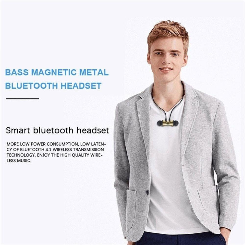 Magnetic Wireless Bluetooth Earphone XT11 Music Headset Phone Neckband Sport Earbuds Earphone with Mic For iPhone Xiaomi Samsung