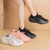 Popular Retro Fly-woven Shoes for Women 2025 Spring and Summer New Thick-soled Non-slip Comfortable Breathable Elastic Casual Sports Shoes for Women