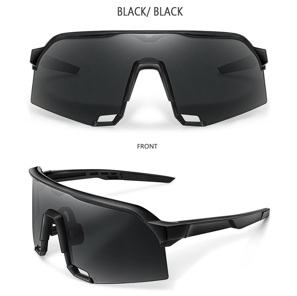 Cycling Sunglasses for Men and Women UV400 Protection 5 Colors Big Frame Running Fishing Sports Eyewear