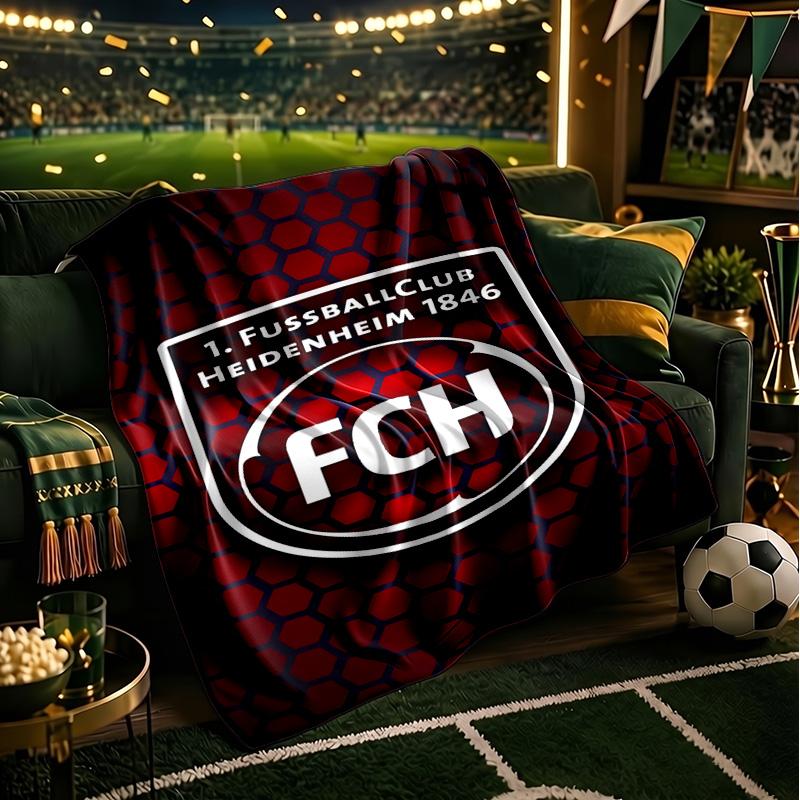 Heidenheim Squad Blanket Lightweight Ideal Bedding Blanket Perfect for Travel, Camping, Living Rooms, Offices, Sofas, Fan Christmas gift