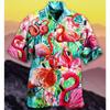 Summer Hawaiian Shirt Flamingo Short Sleeve Funny Men's Clothing Fashion Special Offer High-quality Shirts