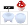 DIY Mushroom Jar Molds Sets for Resin Casting Household Three Dimensional Decoration Mushroom Storage Box