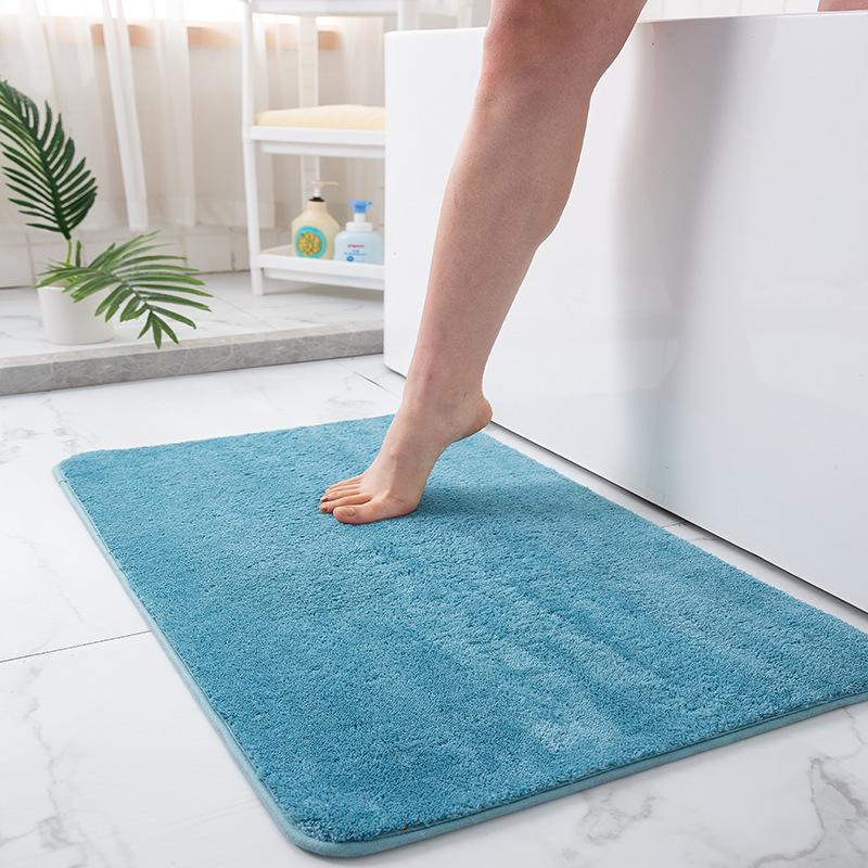 Luxury Thicken Chenille Bathroom Anti Slip Bath Mat with Super Water Absorbent Bathroom Rug Entrance Corridor Foot Mats Carpet