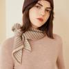 Women's 100% Pure Cashmere Knitted Twill Scarf - Retro Style for Spring & Autumn