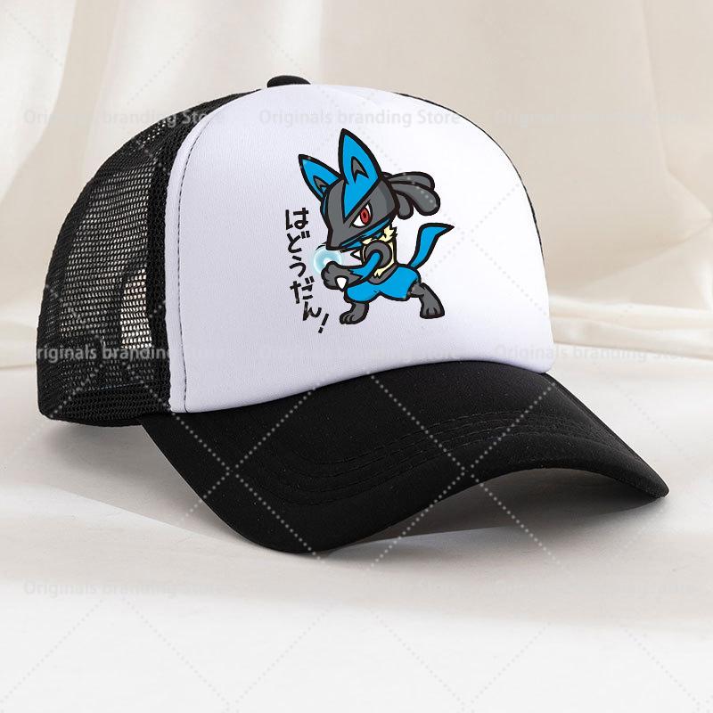 Summer Baseball Cap Cartoon Anime Figure Pokemoned Print Hat Boy Girl Breathable Kid Hat HipHop NetCap Kawaii Kids Toy Gift