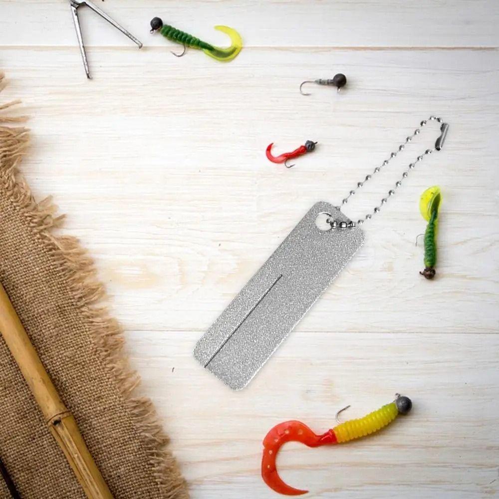 Hard Fishing Hook Sharpener Grindstone Camping Tool Knife Sharpener Outdoor Camping