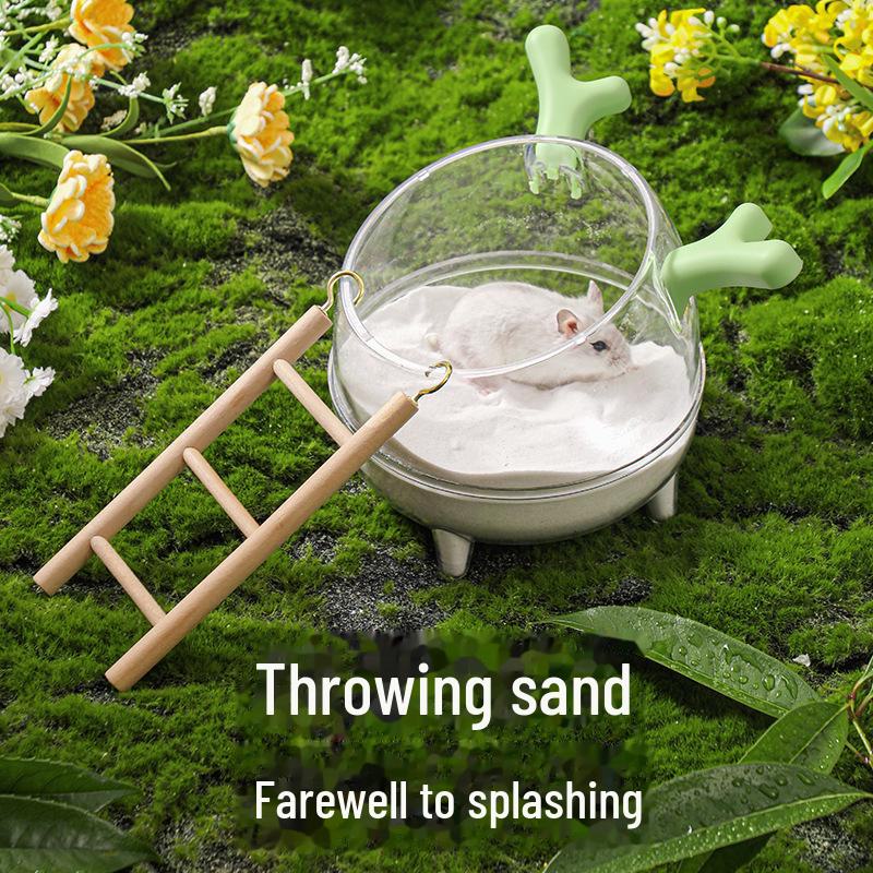 Baño y arena para hámster dos en uno