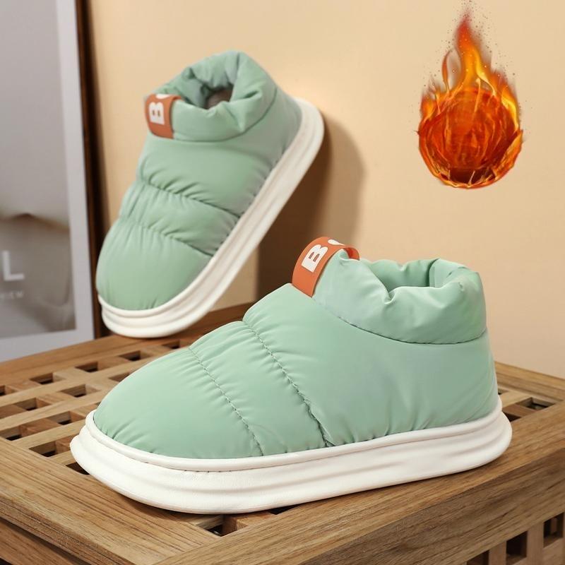 

Women s fur one thick sole winter lightweight warm snow boots non-slip wear-resistant casual sneakers cotton boots 41 зелений