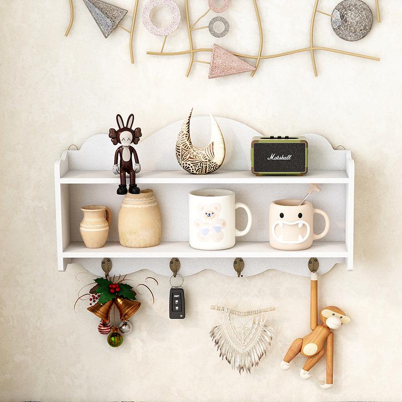 Wooden wall mounted envelope holder, bedroom, study room, key hook, solid wood wall, miscellaneous sorting and storage rack