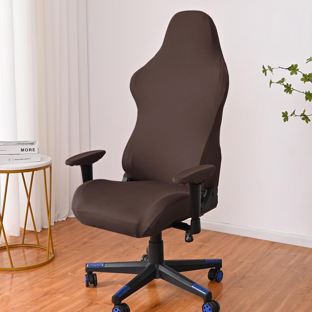 4 stuks/set melkzijde elastische e-sports stoelhoes stofdichte computer game bureaustoelhoes