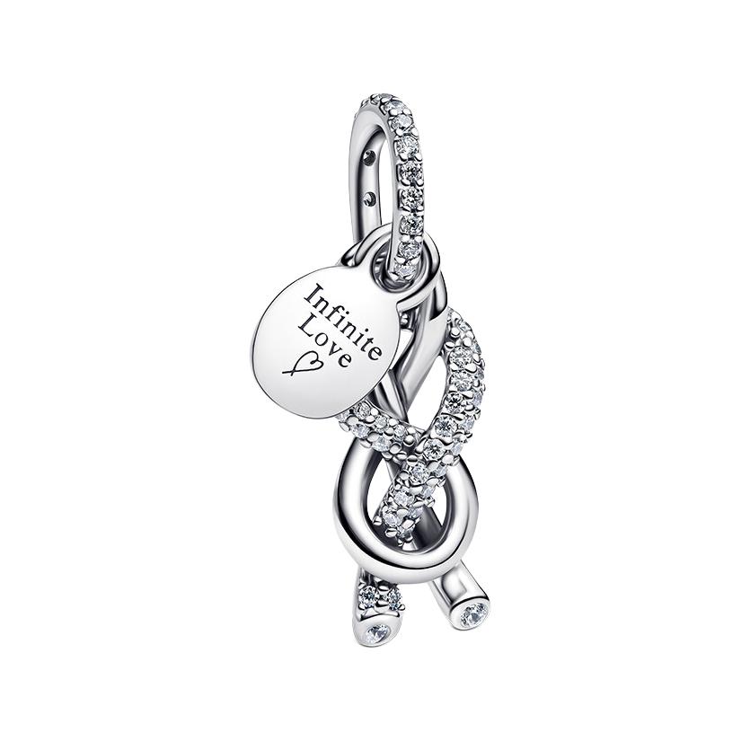 Pandora Brand Logo Design 925 Silver Pendant Unisex pendant 793780C01 Box