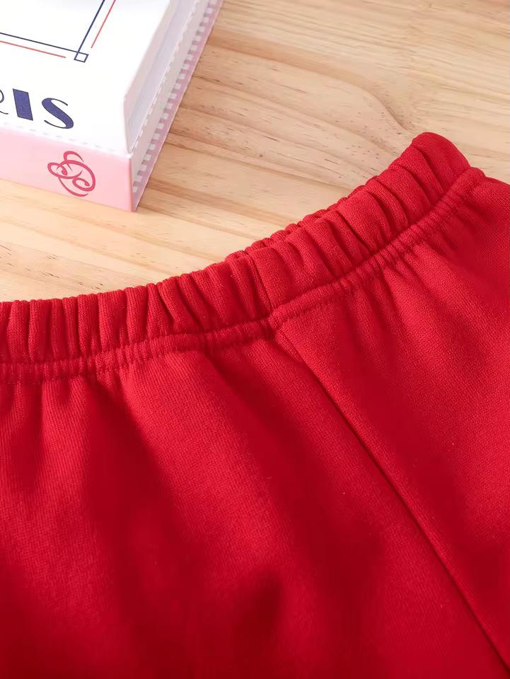 Hot Selling Kids' Round Neck Sweatshirt & Long Pants Set - Casual Spring/Autumn Wear