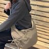 Lightweight Plaid Nylon Crossbody Bag Ballet Style Canvas Dumpling Bag  Spring Summer