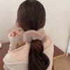 Winter Soft Hair Scrunchies For Women Plush Elastic Hair Band Multicolor Rubber Bands Ponytail Holder Headband Hair Accessories