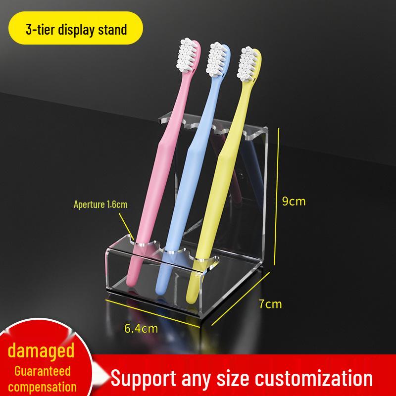 

Акриловая прозрачная подставка для зубных щеток, губных помад, карандашей для бровей и ручек