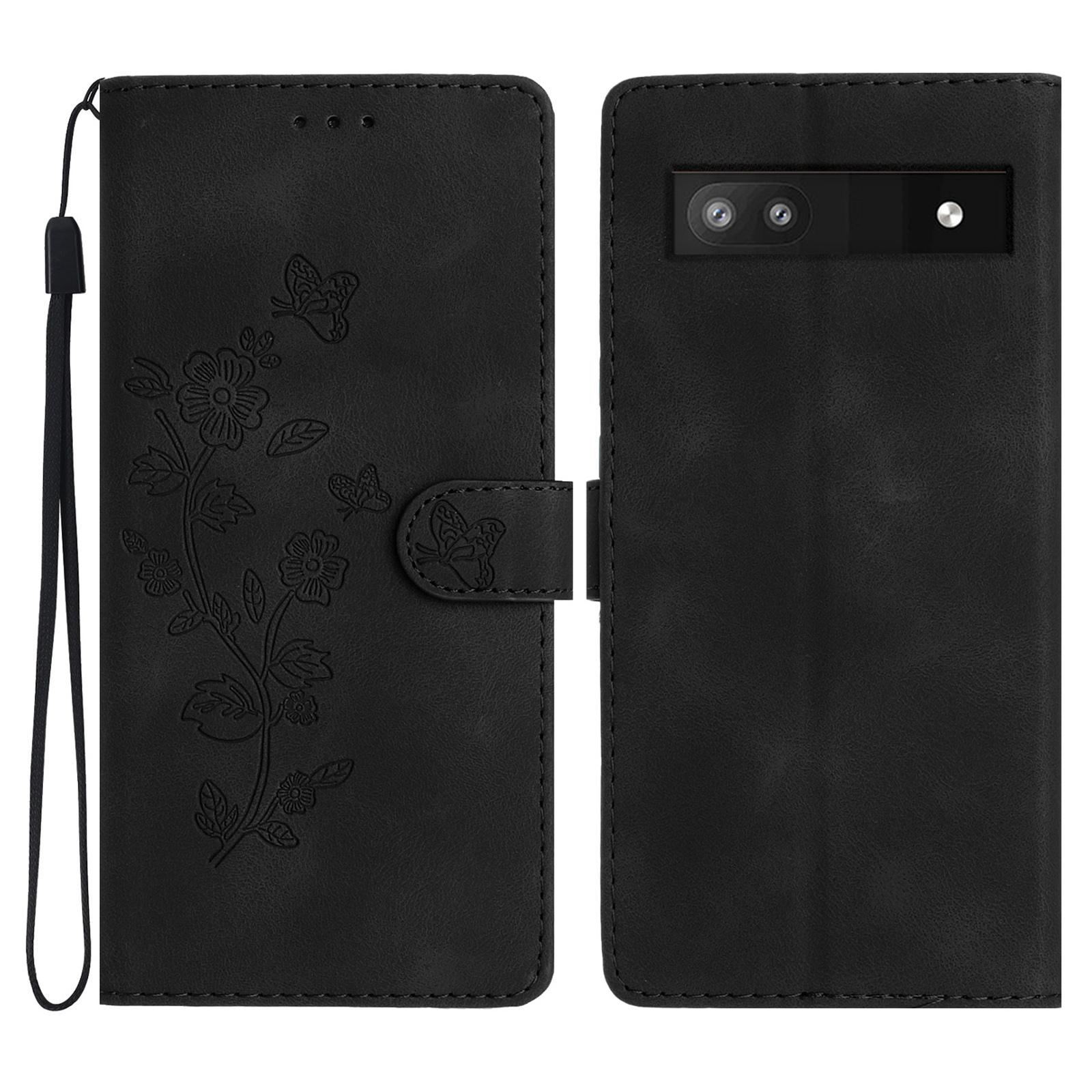 

For Google Pixel 8a Wholesale Magnetic Phone Case PU Leather Stand Phone Cover Wallet Black