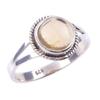 Natural Citrine Gemstone Handmade 925 Solid Sterling Silver Ring Size 8 e5Q94