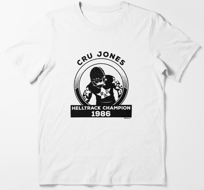 Футболка Cru Jones Чемпион Helltrack 1986 Фильм BMX Rad Билл Аллен Барт Коннер Унисекс Футболка XXXL
