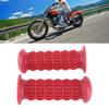 Universal Motorcycle Rubber Hand Grip Motorbike Handle Motorcycle Handlebar 25‑28mmRed