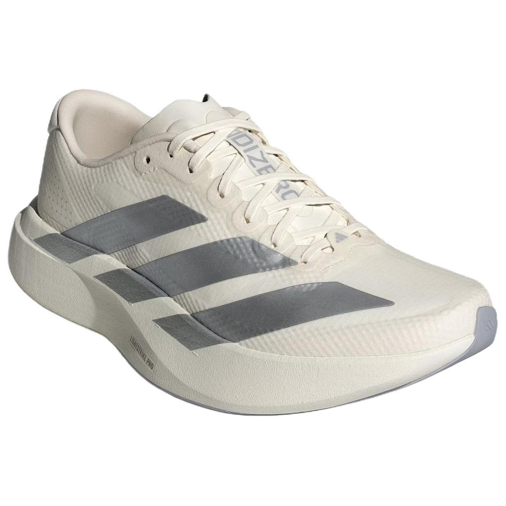 Adidas Adizero Evo Sl Running Shoes Comfortable Slip Resistant Durable Rebound Women sneaker Bright-White Light-Silver KI6928