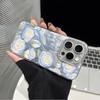 Premium blue rose for iPhone17promax Apple 16 laser phone case 14/13 large hole 15