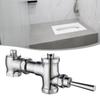 Heavy Duty Brass Toilet Flush Valve Wear-Resistant Manual Press Valve for Squat Toilet Versatile Application in School Hotel