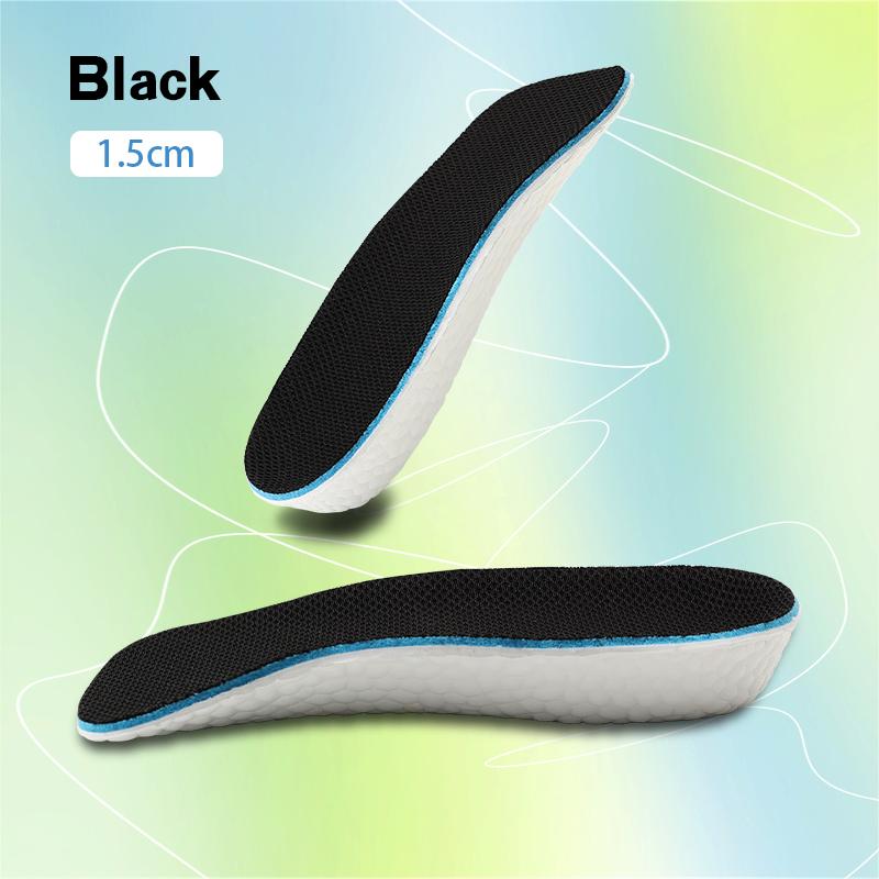 Increase Height Insoles Light Weight Soft Elastic Arch Support Breathable Eva for Men Women Shoes Pads Heighten Lift Inserts