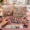 Bomboniere per Feste di Natale Calendario dell'Avvento Gnomo da 24 Giorni, Ornamenti Diamond Painting Finti Kit Regalo Fai da Te per la Famiglia, Ghirlanda da Appendere all'Albero Fatta a Mano Decorazioni per la Casa