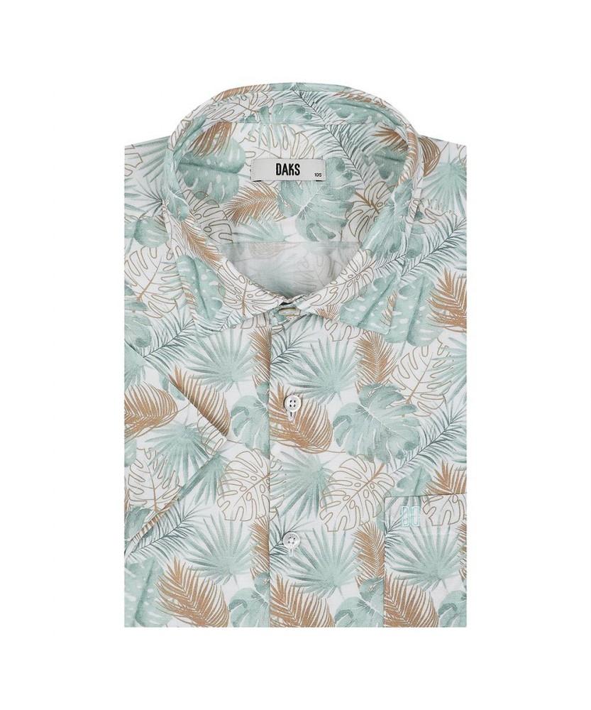 Dagseusyeocheu Linen Blend Printed Casual Short Sleeve Shirt_Dls1Shcs132E1