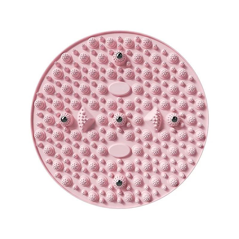 Foot Yoga Massage Acupressure Board Mat Muscle Relaxation Round Exercise Mat Fitness Foot Training Massage Acupressure Mat