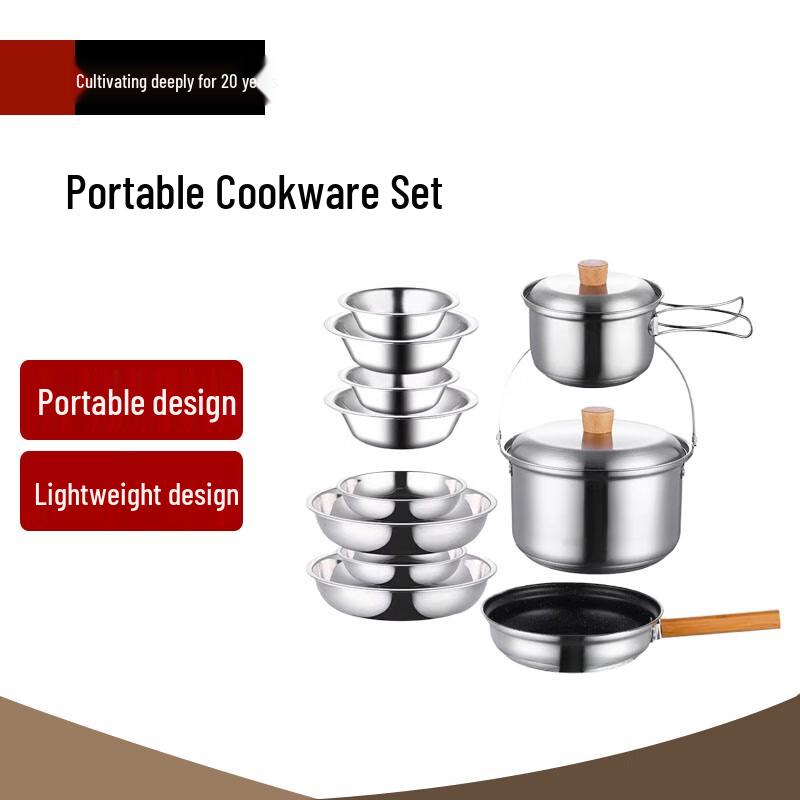 Beifu 14-Piece Outdoor Camping Cookware Set