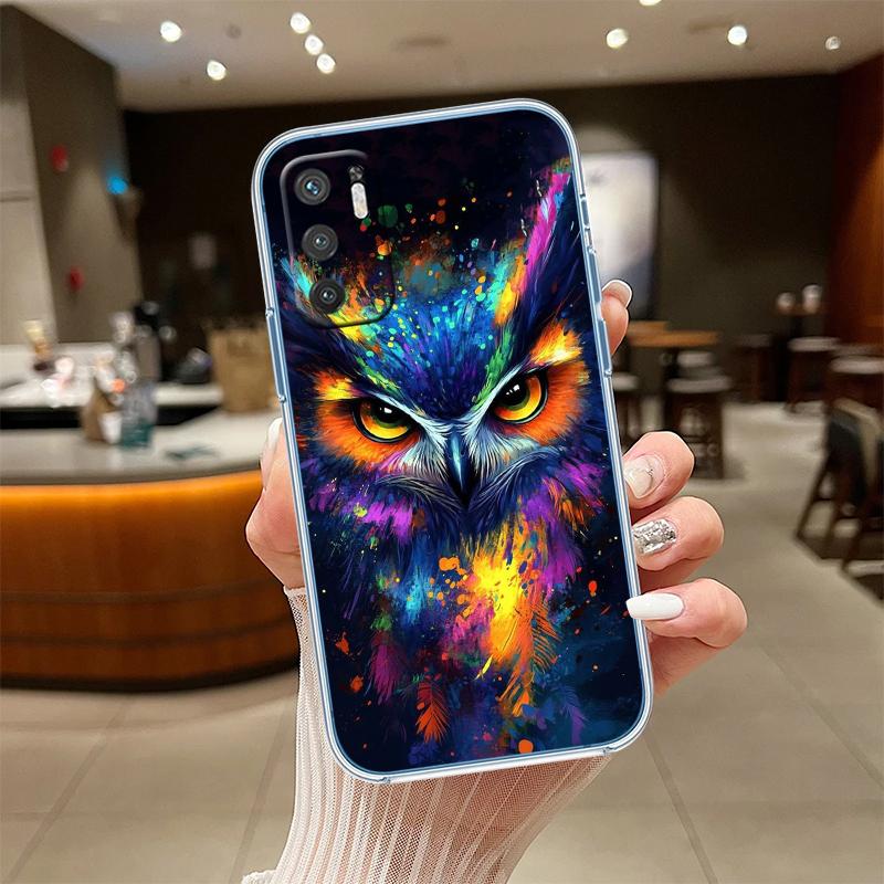 NH14 Cartoon Art Owl Phone Case for LG K22 K30 K40 K40S K41 K42 K50 K50S K51 K51S K52 K61 K62 K71 K92 Q60 Q61 V40 V50 V60