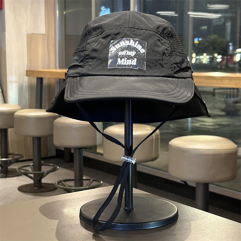 Unisex Outdoor Mesh UV Protection Bucket Hat Breathable Quick Dry Wide Brim Hat for Hiking And Climbing In Summer
