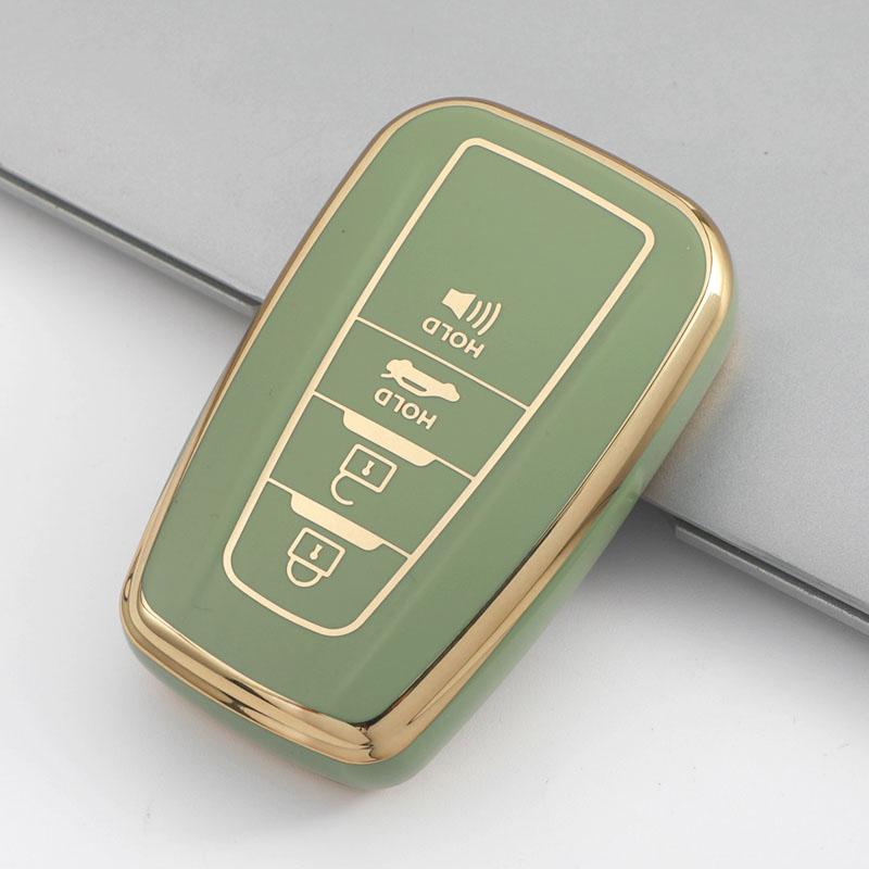 2/3/4 Buttons For Toyota Camry Chr Corolla Rav4 Avalon Land Cruiser Prado Prius - Tpu Car Key Case Cover Fob Keychain