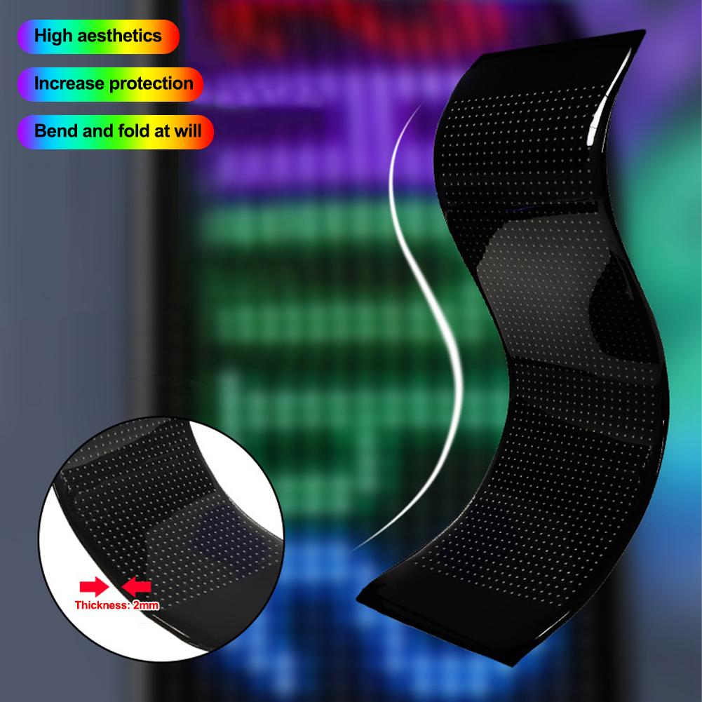 Car LED Pixel Panel Light APP Remote Control Soft Foldable Lighting Graffiti Scrolling Signboard Windshield Advertising Screen