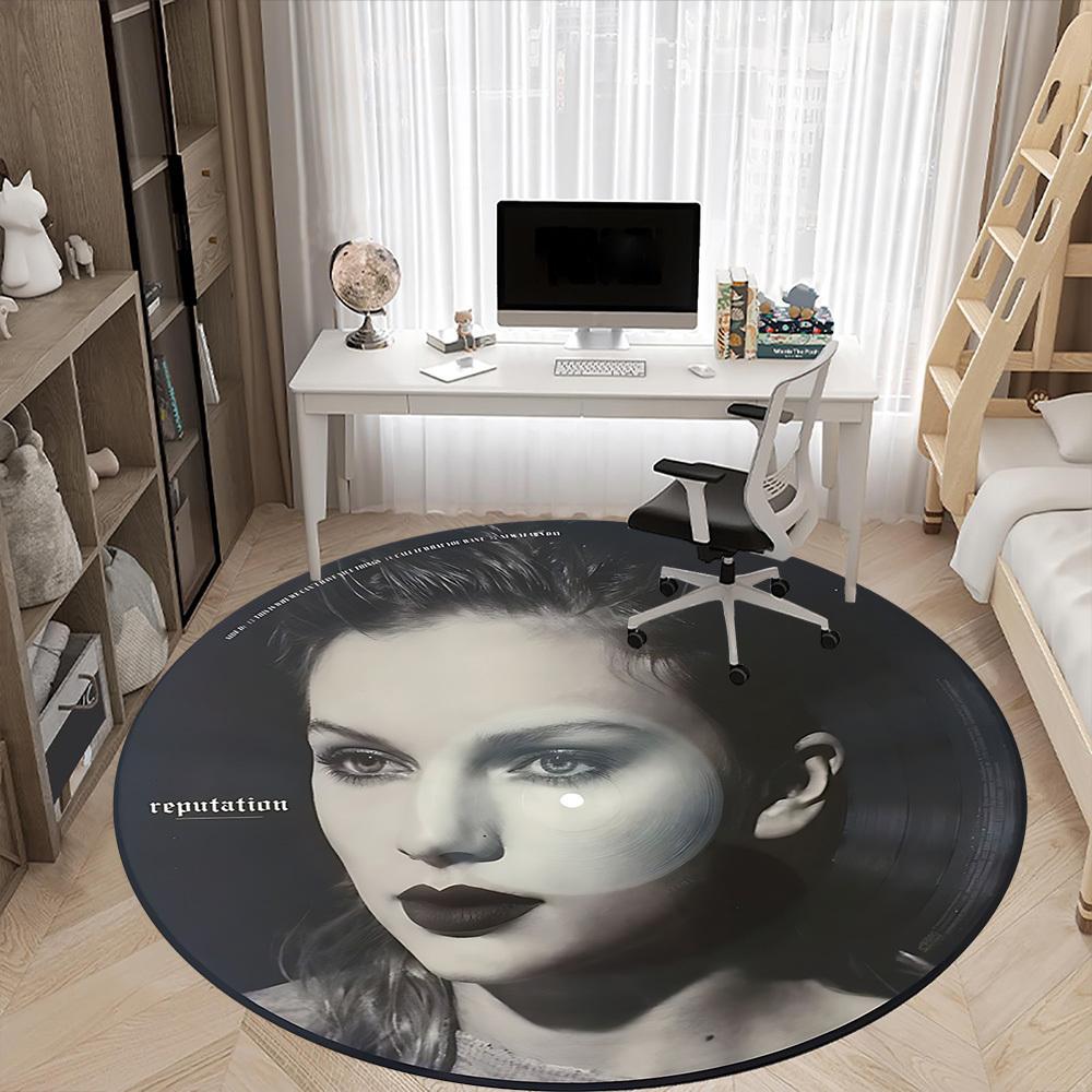 1pc Taylor Swifit Carpet, Round Non-Slip Durable Large Size Office Carpet, Suitable for Office yy250908022
