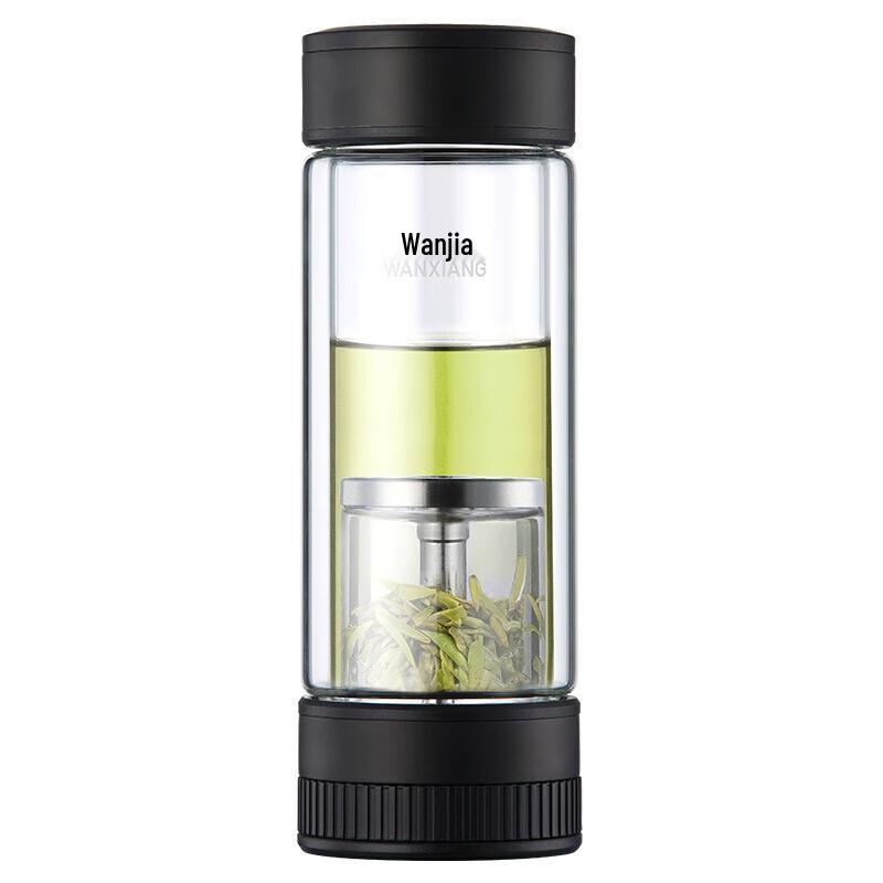 WANXIANG Double-Layer Tea Infuser Glass Cup